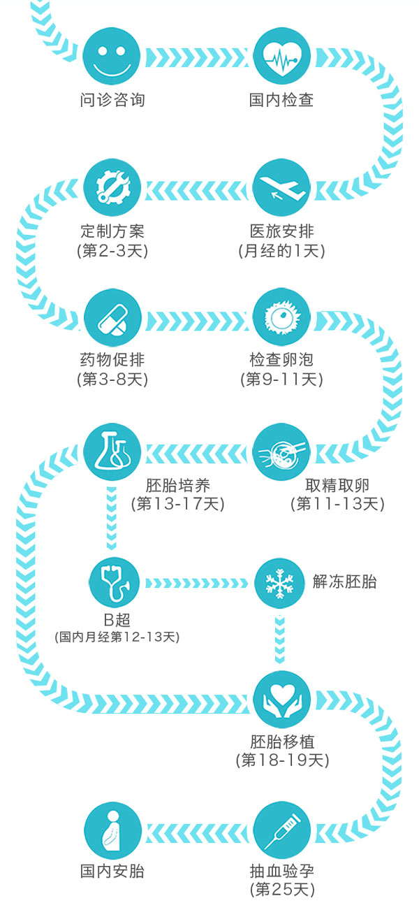 泰国试管婴儿具体流程图